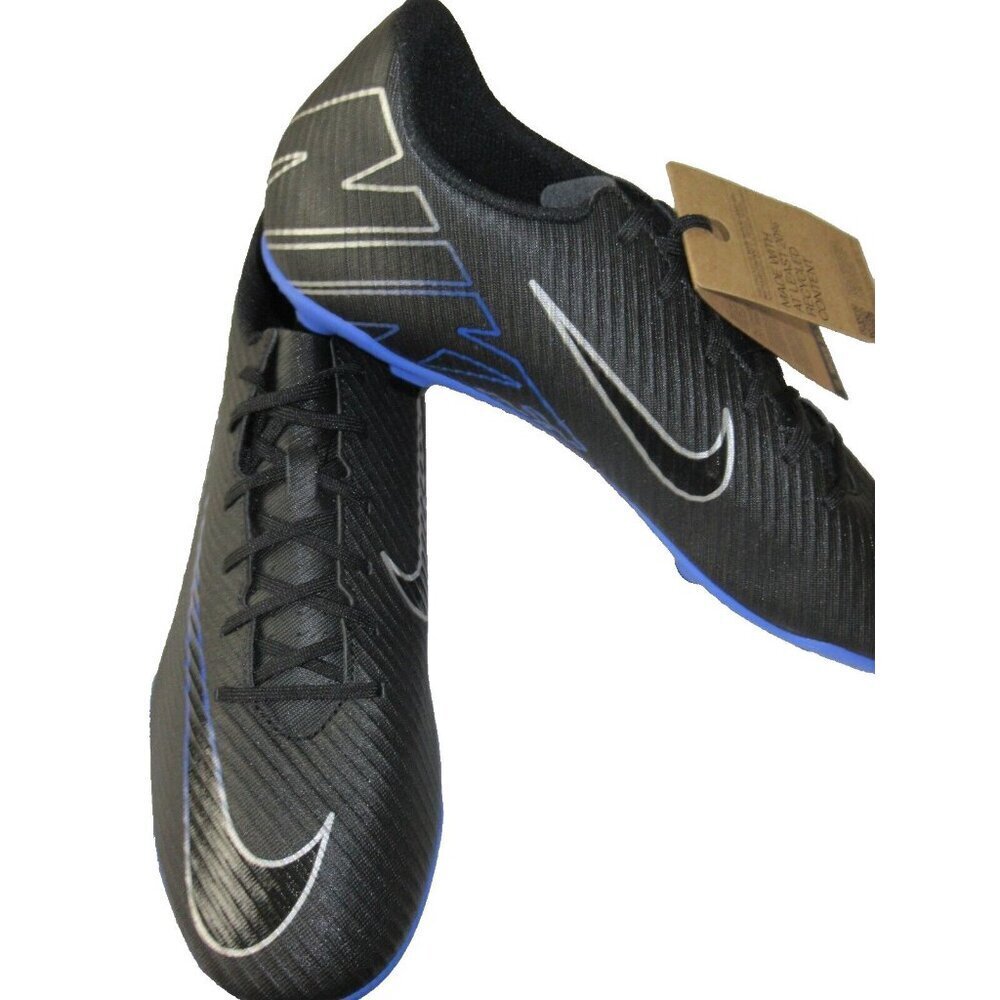 Nike Men's Vapor 15 Club FG/MG Soccer Cleats Black Chrome Hyper Royal Size 12 - Picture 4 of 5